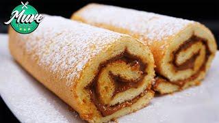 Brazo gitano relleno de DULCE DE LECHE fácil y rápido | Muve Flavors