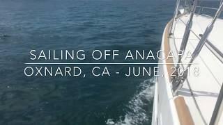 Sailing off Anacapa on our Beneteau Oceanis 45