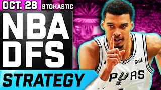 NBA DFS Strategy Monday 10/28/24 | DraftKings & FanDuel NBA Lineup Picks