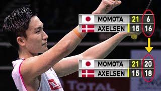 Kento Momota's UNBELIEVABLE COMEBACK against Viktor Axelsen