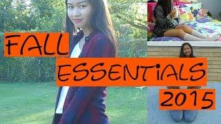 Fall Essentials 2015!