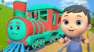 Wheels On The Train + More Cartoon Videos & Nursery Rhymes for Babies