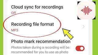 Voice Recorder | Recording File format in Oneplus Mobile