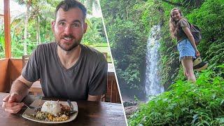 CHEAP INDONESIAN VEGAN FOOD + Manuaba Waterfall - Ubud, Bali