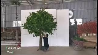 How to install our 8.2ft height artificial apple tree?