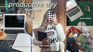 HOW TO BE MORE PRODUCTIVE! even when you don't want to be  goal setting & staying motivated!