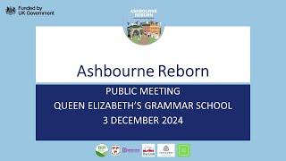 Ashbourne Reborn public meeting, 3 December 2024