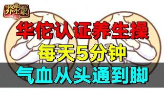 2024最新|华佗认证的“养生操”，每天5分钟，助你护血管、活气血，从头通到脚 #养生堂 #健康 #养生 #高血压【养生堂】