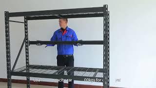 Welded steel rack for garage use