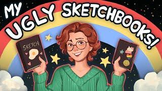 sketchbook tour: struggling with art, unfinished ideas, and lots of figure drawing