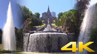 4K | Impressive 300 year old water features at Bergpark Wilhelmshöhe in Germany