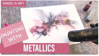 Alcohol ink art tutorial - real time - step by step [58]