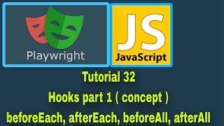 Playwright with JavaScript - 32 : Hooks Part-1 ( concept )