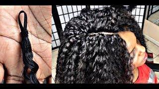 #295. LET 'S HIDE THE ELASTIC BAND ; SAGA  CROCHET 100% HUMAN HAIR