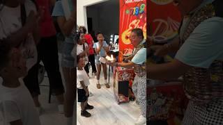 Clown does magic trick with fire #shorts