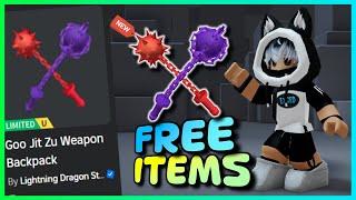 New FREE LIMITED UGC items , How to get FREE UGC LIMITED ITEMS  Goo Jit Zu Weapon Backpack