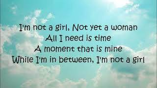 I'm not a girl not yet a woman Original karaoke