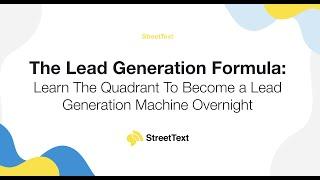 StreetText- The Facebook Lead Generation Formula