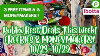 Publix Best Couponing Deals This Week!  3 FREE items & 8 MONEYMAKERS! #publixcouponing 10/23-10/29