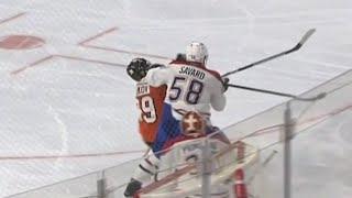 David Savard Gets Away With A Dirty Elbow On Matvei Michkov