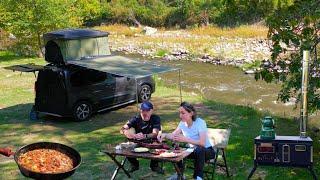 CAMPING WITH STOVE BY THE STREAM | CAMPING VIDEOS