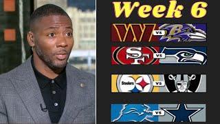 Ryan Clark on NFL Week 6: Commanders vs Ravens, Cowboys vs Lions & 49ers vs Seahawks; Steelers QB1