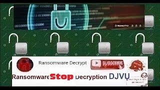 Ransomware Decryption Stop DJVU Virus nqhd