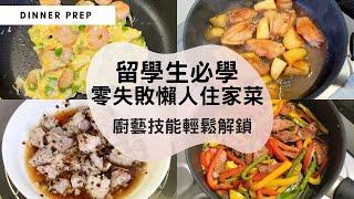 【留學生必學的懶人住家餸】推介四款宿舍煮飯必學的簡單住家餸，保證無難度&零失敗！兩樣材料整一味住家餸，簡單幾個步驟，重現家的味道！#快手煮餸菜 #滑蛋蝦仁