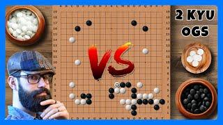 OGS Replay 1: Go Games Level 1 Kyu | Commentated Go Game