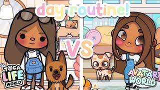 My Routine In Toca World VS Avatar World! || voiced || Toca Life World & Avatar World 