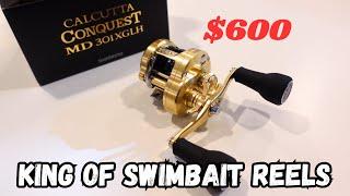 Shimano Calcutta Conquest 300 MD - best SWIMIBAIT reel?!?!