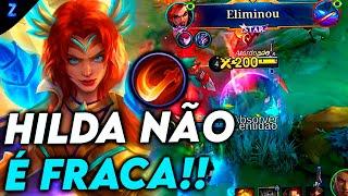 UMA ESTRATÉGIA ANTIGA! - HILDA GAMEPLAY | Mobile Legends