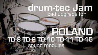 Roland TD-9 upgrade with drum-tec Jam electronic drum pads