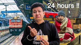 I Survived 24 Hours in a Railway Station!!!