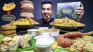 Biryani By Kilo vs Behrouz Biryani MUKBANG | Veg/NonVeg Hyderabadi Dum Biryani | Akshanshu Aswal