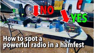 How to spot a powerful radio in a Hamfest