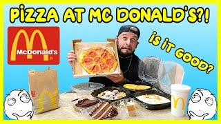 PIZZA, WAFFLES, AND PASTA AT MC DONALDS?! | Food Vlog | Mukbang