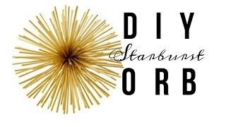 DIY 3D Starburst Orb - Gold Accent Decor !