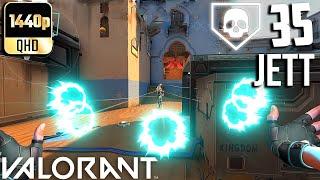 Valorant- 35 Kills As Jett Bind Unrated Full Gameplay #44! (No Commentary)