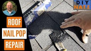 How to Repair a Roof Nail Pop (Easy Hack!) Using Roof Sealant / Tar