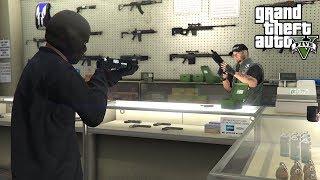 ROBBING GUN STORES IN GTA 5!!! (GTA 5 REAL LIFE PC MOD)