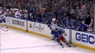 Dustin Tokarski tremendous glove save on Martin St. Louis