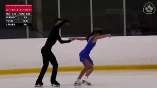 2024 Skate Canada Challenge. Novice FD. Amelia Dufour-Saysourinho/ Anthony MackDonald