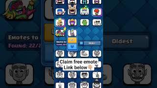 Claim a free emote on Clash Royale now #shorts #clashroyale