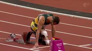 Oscar Pistorius wins the T44 400m final - London 2012 Paralympics