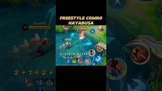 Hayabusa freestyle combo tutorial #mobilelegends #mlbb #hayabusa #tutorial #freestyle