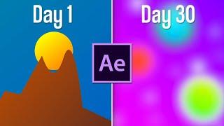 I used After Effects EVERYDAY for a month to see how much I would improve