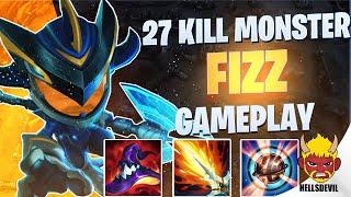 WILD RIFT | 27 KILL MONSTER FIZZ GAME | Challenger Fizz Gameplay | Guide & Build