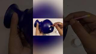 Most easy clay pot painting techniqueDIY #shorts #youtubeshorts #claypot #painting #clayart #clay