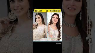 Pakistani actress Iqra aziz vs kinza hashmi # entertainment # by # splendid fashion hub